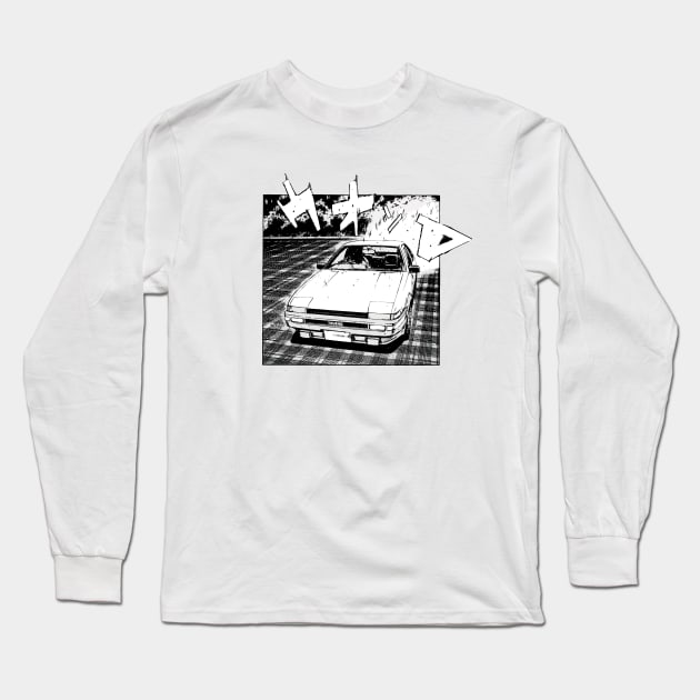 Takumi Fujiwara's Toyota AE86 V3 [ Initial D ] Long Sleeve T-Shirt by Tad